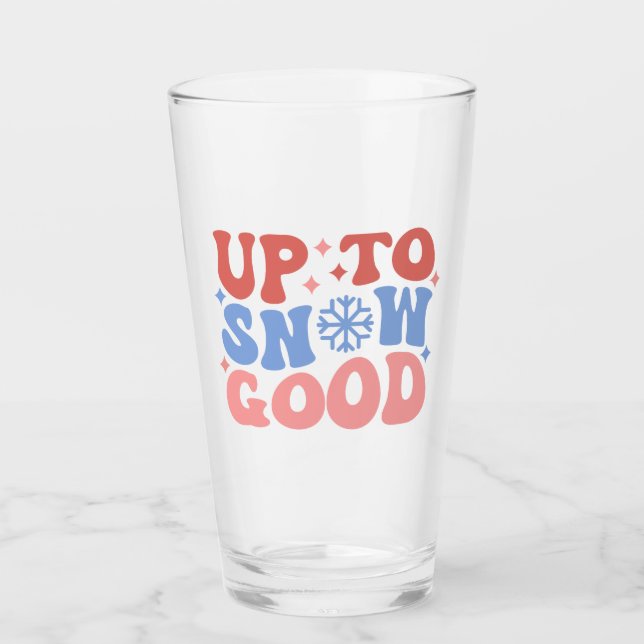 Bis zum Schnee gut - Spaß Winter Design Glas (Vorderseite)