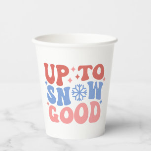 Bis zum Schnee gut - Spaß Winter Design Pappbecher