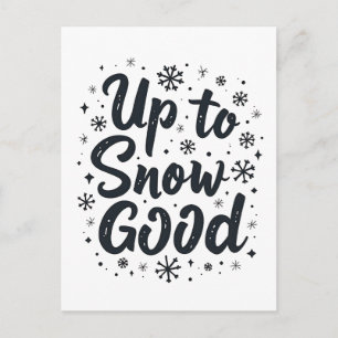 Bis zum Schnee Gute Sonne Winter Schneeflocken Wei Feiertagspostkarte