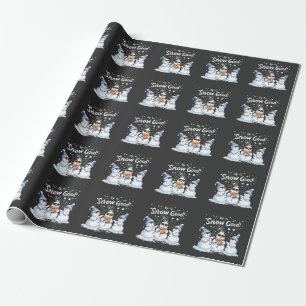 Bis zum Schnee Gute Weihnachten Schneemanns Geschenkpapier