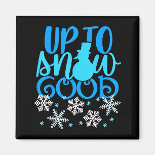 Bis zum Schnee guter lustiger Winter Schneemann un Magnet