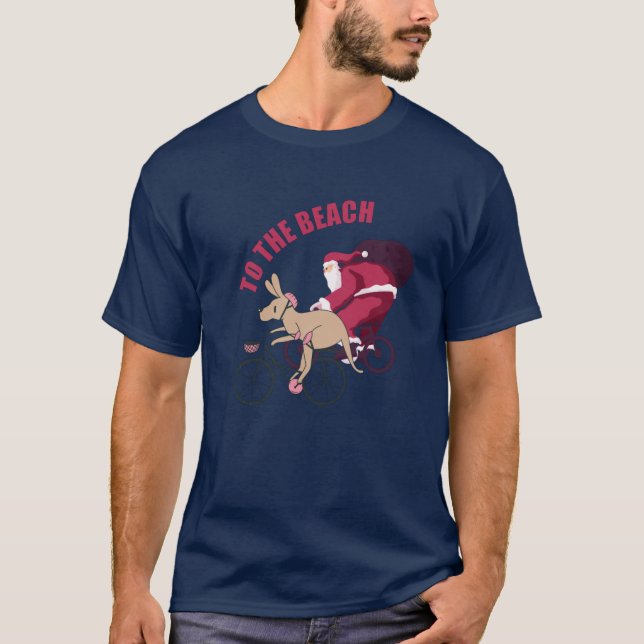 Bis zum Strand - Australische Weihnachten T-Shirt (Vorderseite)