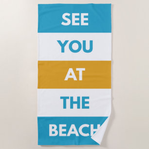 Bis zum Strand Strandtuch