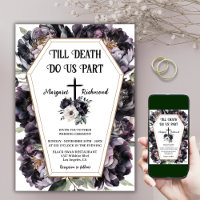 Bis zum Tod | Black Peonies Coffin Gothic Wedding