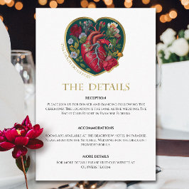 Bis zum Tod bringen wir ein Teil des Herzens zur H Begleitkarte