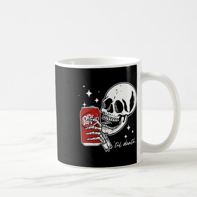 Bis zum Tod Dr. Skeleton Halloween Niedlich Kaffeetasse (Rechts)