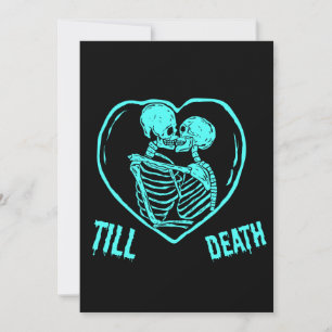 Bis zum Tod Emo Goth Valentinstag Feiertagskarte