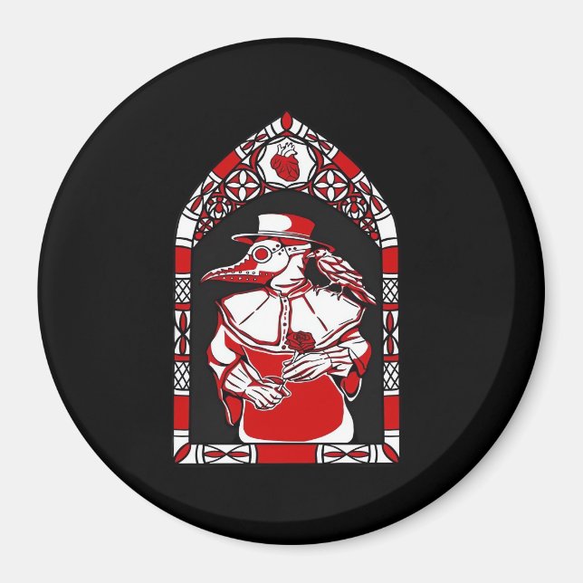 Bis zum Tod führen wir zum Teil Pest Ärztliche Lie Magnet (Vorne)