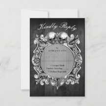 Bis zum Tod Gothic Black Rustic Wood Wedding