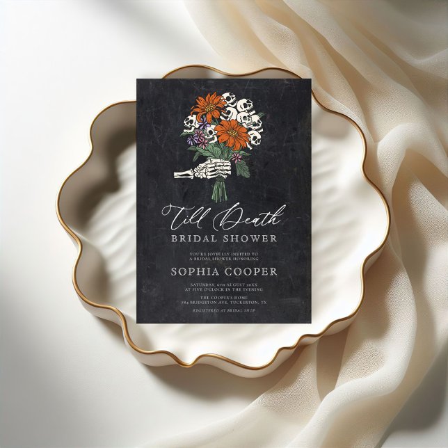 Bis zum Tod Gothic-Brautparty Einladung (Von Creator hochgeladen)