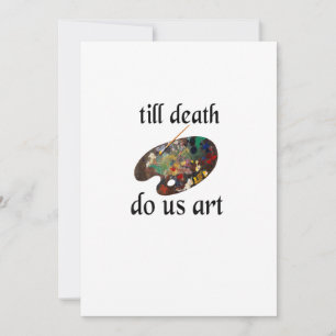 Bis zum Tod machen uns Kunst lustiges kreatives De Feiertagskarte