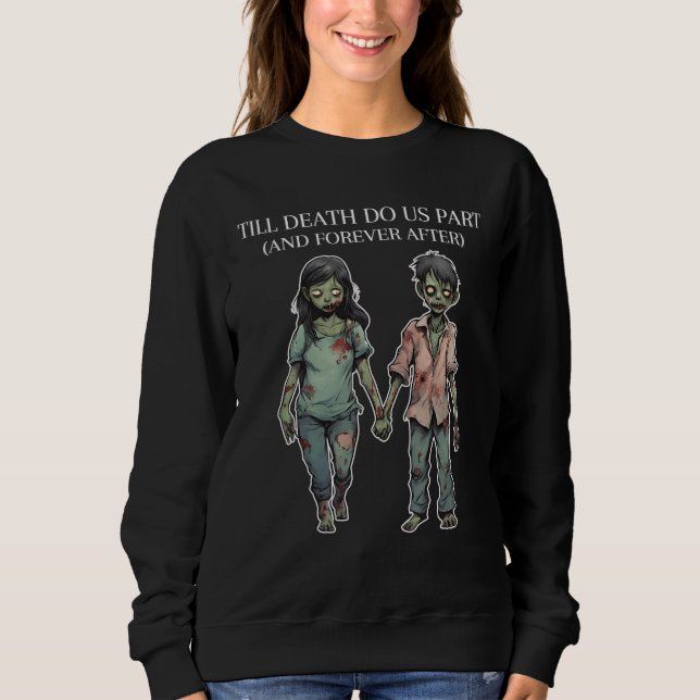 Bis zum Tod machen uns Teil Niedliche Halloween-Li Sweatshirt (Vorderseite)