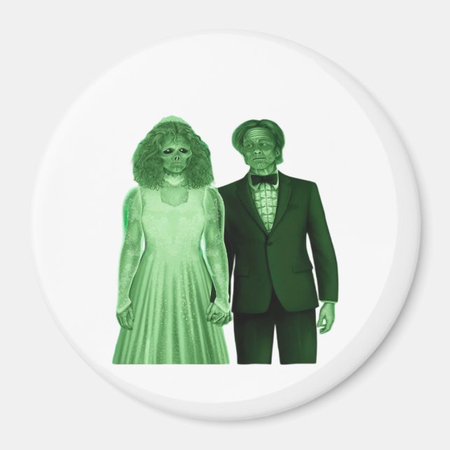 Bis zum Tod machen wir ein klassisches Design Magnet (Vorne)