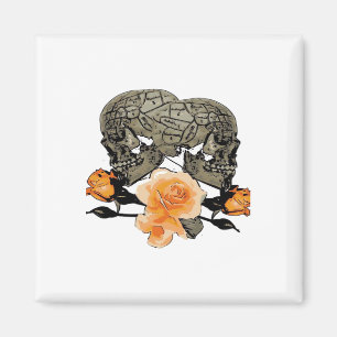 Bis zum Tod machen wir lustiges Design für Hallowe Magnet