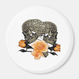 Bis zum Tod machen wir lustiges Design für Hallowe Magnet