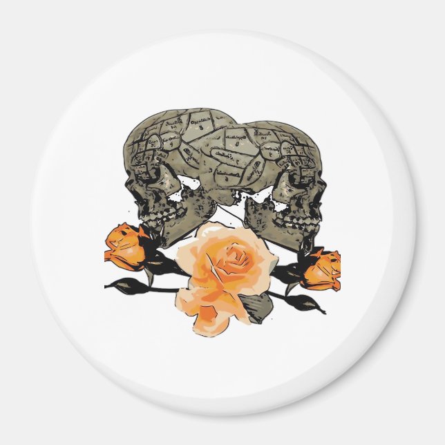 Bis zum Tod machen wir lustiges Design für Hallowe Magnet (Vorne)