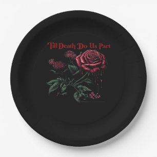 Bis zum Tod machen wir Teil Classic - Liebe Design Pappteller