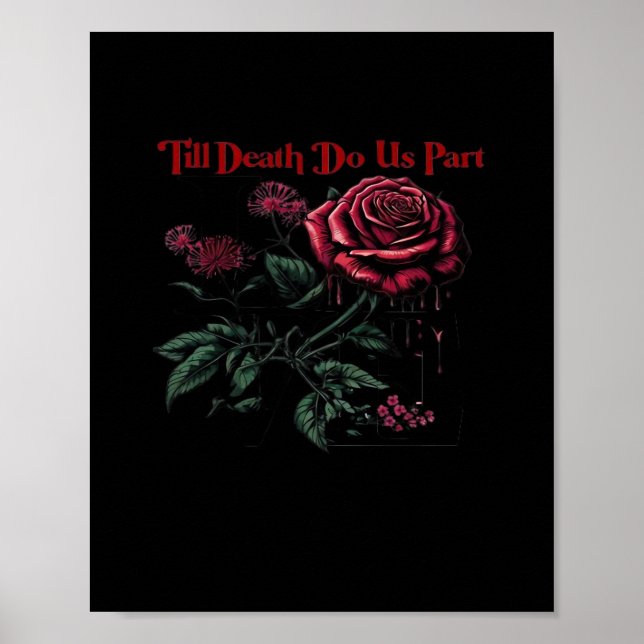 Bis zum Tod machen wir Teil Classic - Liebe Design Poster (Vorne)