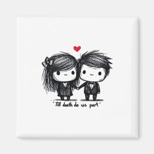 Bis zum Tod machen wir Teil Classic - Liebe Herbst Magnet