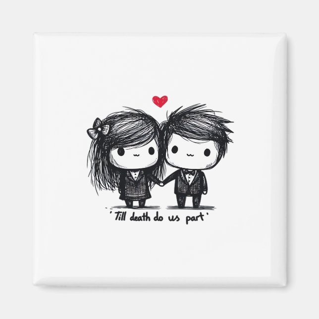 Bis zum Tod machen wir Teil Classic - Liebe Herbst Magnet (Vorne)