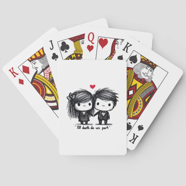 Bis zum Tod machen wir Teil Classic - Liebe Herbst Spielkarten (Rückseite)