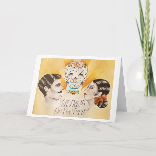 "Bis zum Tod machen wir Teil" Einladungen zur Hoch (Vorderseite)