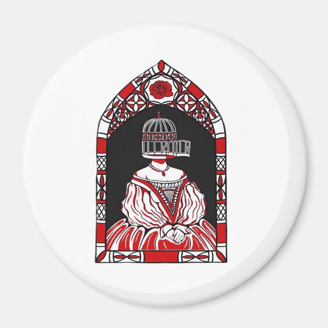 Bis zum Tod machen wir Teil gekämmte Vögel klassis Magnet (Vorne)