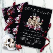 Bis zum Tod machen wir Teil Goth Skeleton Bride &