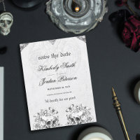 Bis zum Tod machen wir Teil gotische Hochzeit schw