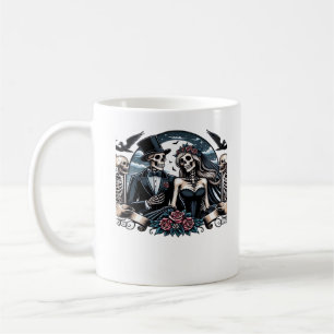Bis zum Tod machen wir Teil - gotische Liebe Kaffeetasse