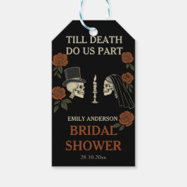 Bis zum Tod machen wir Teil Halloween-Brautparty Geschenkanhänger