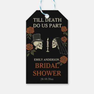 Bis zum Tod machen wir Teil Halloween-Brautparty Geschenkanhänger