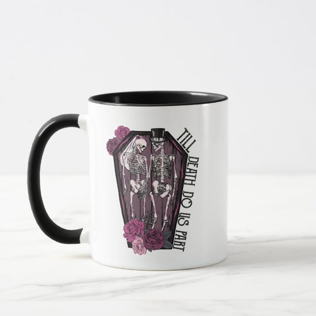 BIS ZUM TOD MACHEN WIR TEIL HALLOWEEN PAAR TASSE (Links)