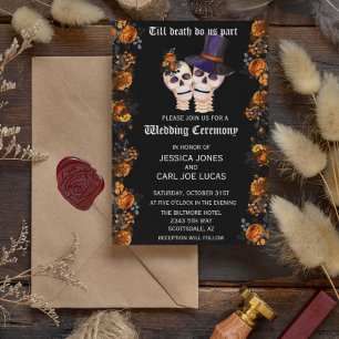 Bis zum Tod machen wir Teil Halloween-Skelette Einladung