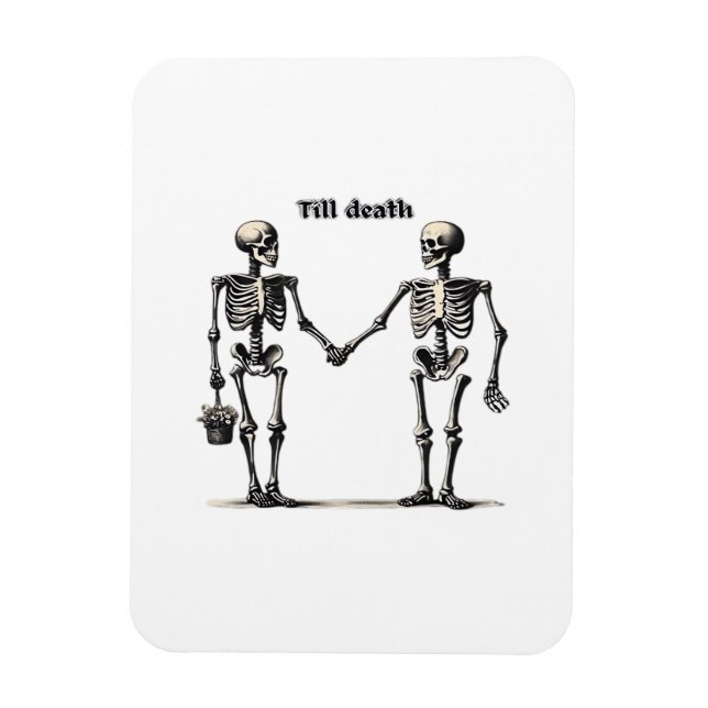 Bis zum Tod machen wir Teil klassisch - Funny Lieb Magnet (Vertikal)