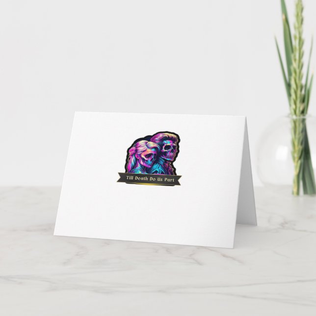 Bis zum Tod machen wir Teil klassisch - Gotische S Karte (Vorderseite)