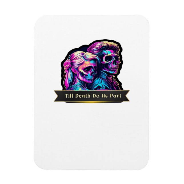 Bis zum Tod machen wir Teil klassisch - Gotische S Magnet (Vertikal)