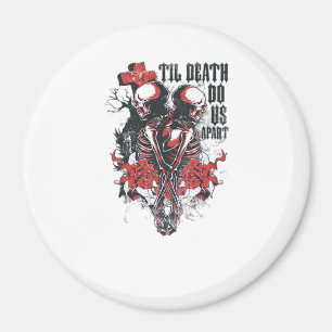 Bis zum Tod machen wir Teil - Minimalistisches Ske Magnet
