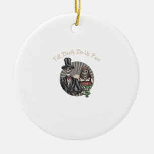 Bis zum Tod machen wir Teil - Neugeborener Schädel Keramik Ornament