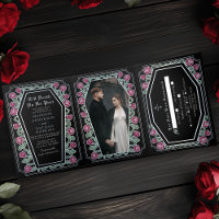 Bis zum Tod machen wir Teil Rose Black Gothic Hoch