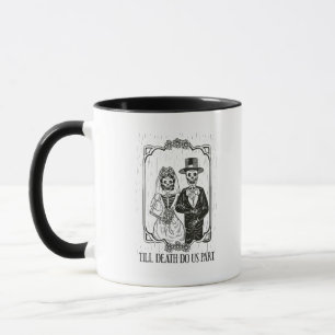Bis zum Tod machen wir Teil Skelett Hochzeitscoupe Tasse