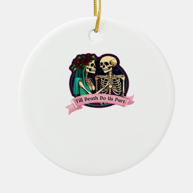 Bis zum Tod machen wir Teil Valentine Kunst - Spoo Keramik Ornament (Vorne)