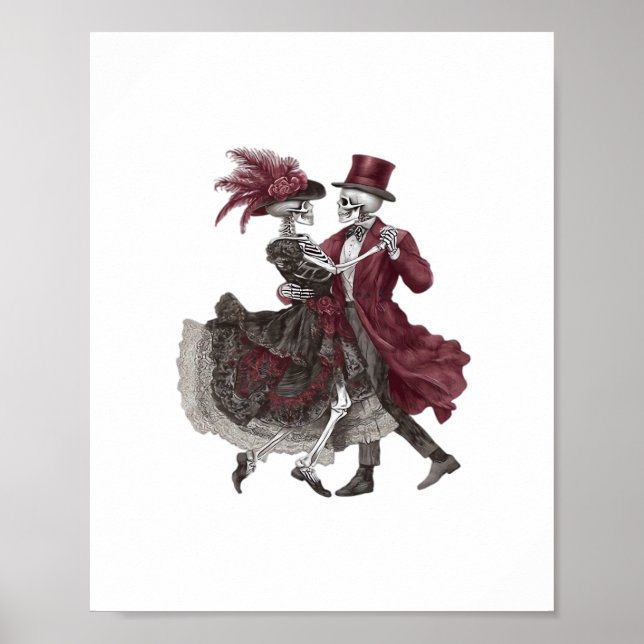 Bis zum Tod machen wir Teil - Viktorianisches Skel Poster (Vorne)