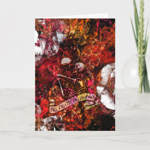 Bis zum Tod machen wir Teilkarte in Rot Karte