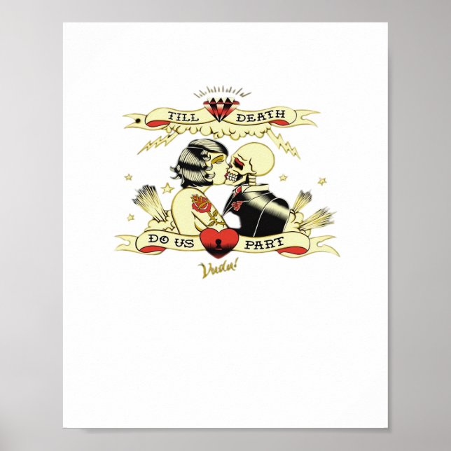 Bis zum Tod machen wir teilweise klassisches Desig Poster (Vorne)