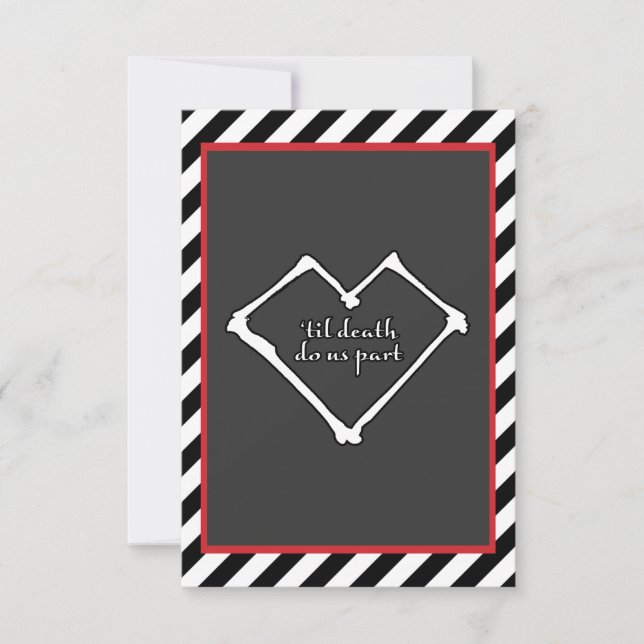 Bis zum Tod nehmen wir teil Einladung (Vorderseite)