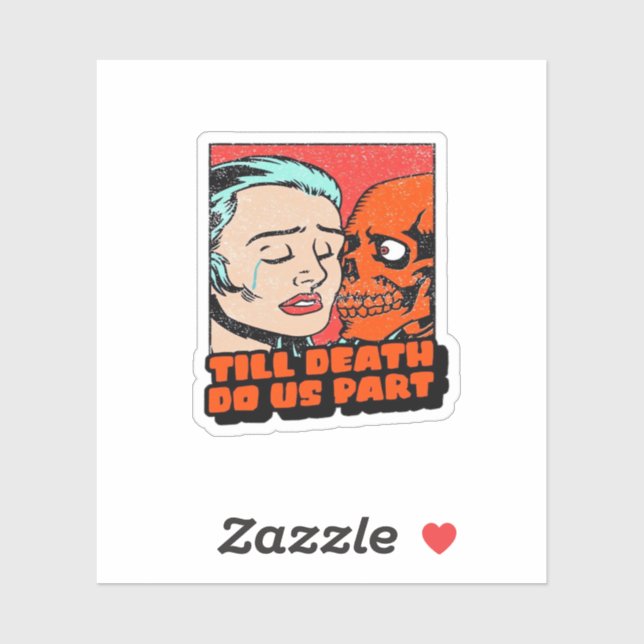 Bis zum Tod nehmen wir teil klassisch Aufkleber (Blatt)