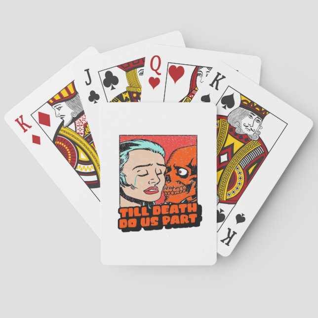 Bis zum Tod nehmen wir teil klassisch Spielkarten (Rückseite)