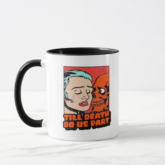 Bis zum Tod nehmen wir teil klassisch Tasse (Links)