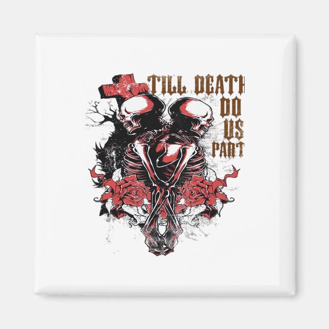 Bis zum Tod sind wir essenziell - spöttischer Seel Magnet (Vorne)